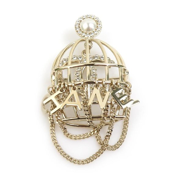 CHANEL Gold Pearl Brooch - Picture 1 of 5